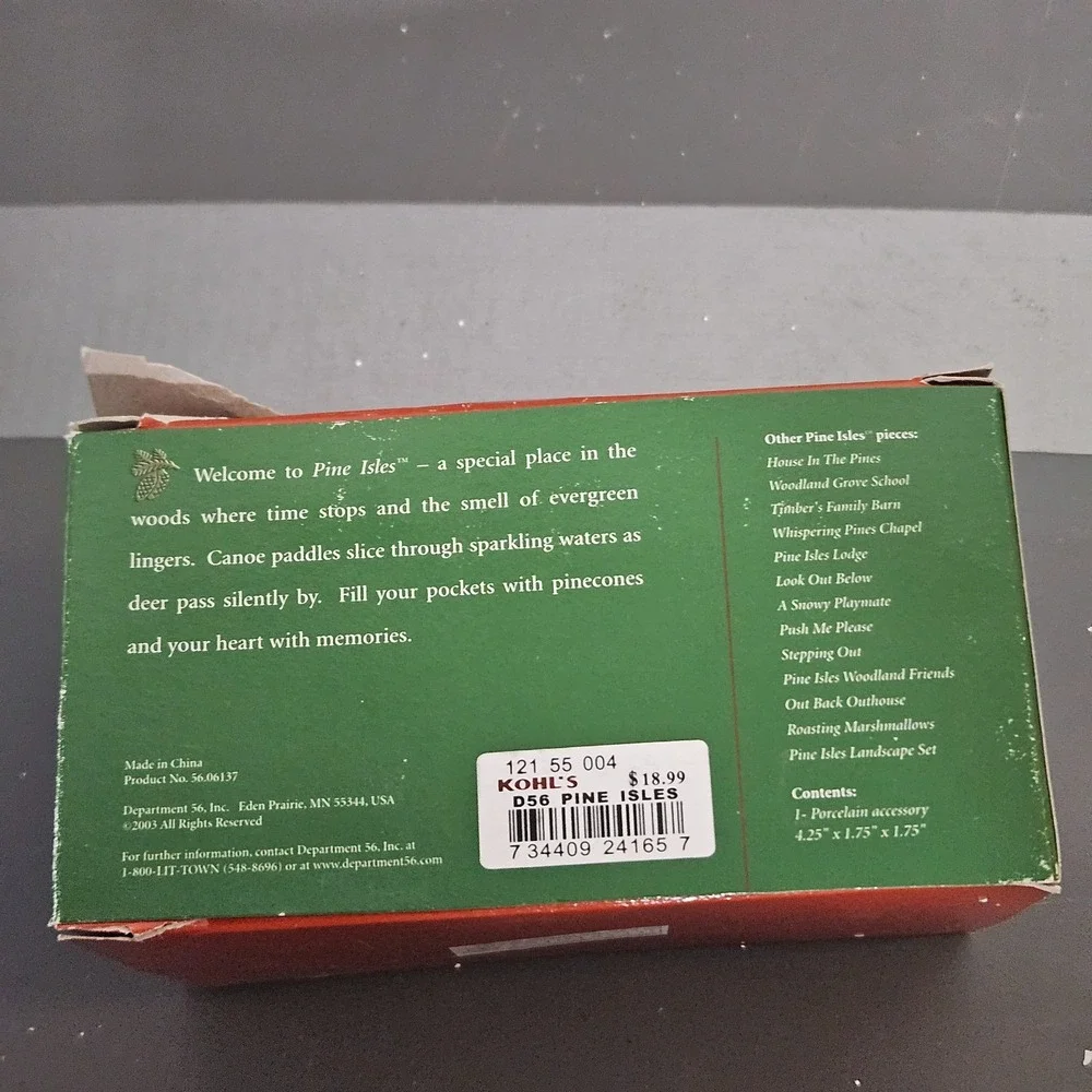 DEPT 56 Village Accessory SIMPLE TRADITIONS‎ 2003 Pine Isles Tree Service Green